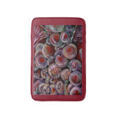 Rode kerstballen badmat (Voorkant Verticaal)