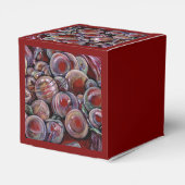 Rode Kerstballen Bedankdoosjes (Achterkant)