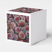 Rode kerstballen bedankdoosjes (Voorkant Zijde)