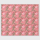 Rode kerstballen en rode en witte strepen cadeaupapier (Vlak)