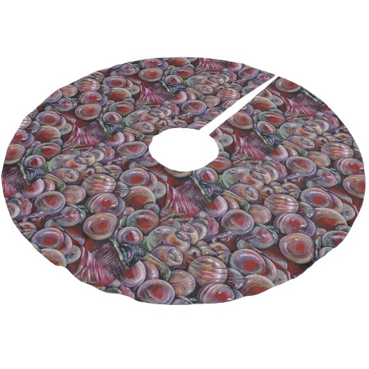 Rode kerstballen kerstboom rok (Gekanteld)