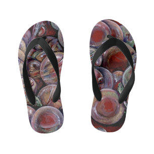 Rode Kerstballen Kinder Teenslippers