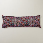 Rode kerstballen lichaamskussen (Achterkant)