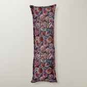 Rode kerstballen lichaamskussen (Achterkant (Verticaal))