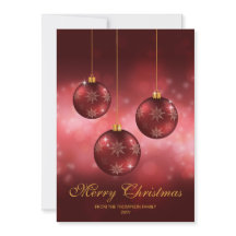 Rode Kerstballen met Aangepaste Tekst