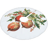 Rode kerstballen met Holly Festive Kerstboom Rok (Gekanteld)