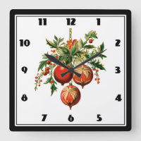 Rode kerstballen met Holly Festive