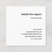 Rode kerstballen met Holly Festive Vierkante Visitekaartje (Achterkant)