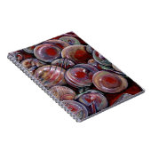 Rode kerstballen notitieboek (Rechterzijde)