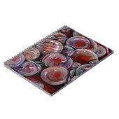 Rode kerstballen notitieboek (Linkerzijde)