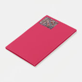 Rode kerstballen post-it® notes (Schuin)