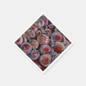 Rode kerstballen servetten (Hoek)