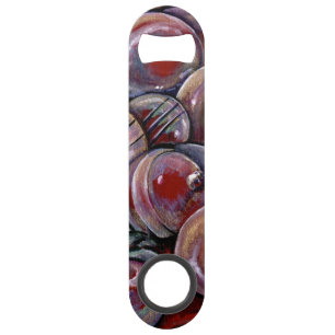 Rode kerstballen speed flessenopener