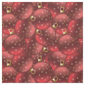 Rode kerstballen stof (Swatch)