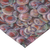 Rode kerstballen tafelkleed (Gekanteld)