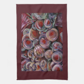 Rode kerstballen theedoek (Verticaal)