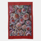 Rode kerstballen theedoek (Verticaal)