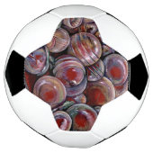 Rode kerstballen voetbal (Gedraaid)