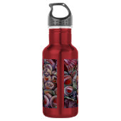 Rode kerstballen waterfles  (Achterkant)