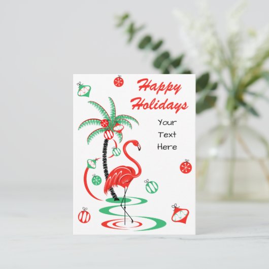 Rode kerstbaren Prettige feestdagen tekst (Staand voorkant)