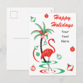 Rode kerstbaren Prettige feestdagen tekst (Voorkant / Achterkant)