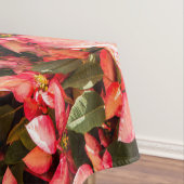Rode kerstbloem Poinsettia Tafelkleed (Voorbeeld)