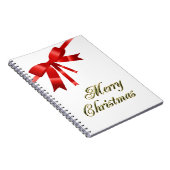 Rode kerstboei notitieboek (Rechterzijde)