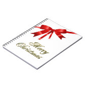 Rode kerstboei notitieboek (Linkerzijde)