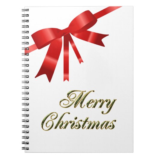 Rode kerstboei notitieboek (Voorkant)