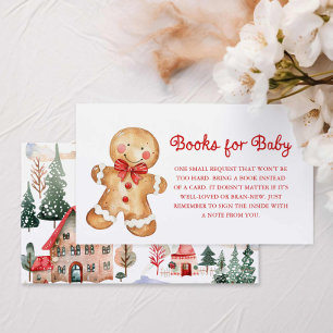 Rode kerstboeken voor Baby Enclosure Kaart
