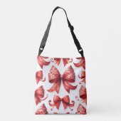 Rode Kerstbogen Crossbody Tas (Achterkant)