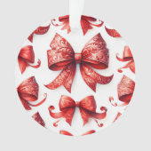 Rode Kerstbogen Ornament (voorkant)