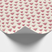  rode kerstbomen cadeaupapier (Hoek)