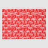 rode kerstbomen tissuepapier (Voorkant)