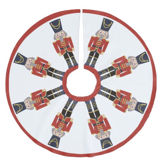 Rode kerstbont kerstboom rok (Voorkant)