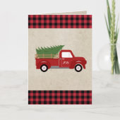 Rode  kerstboom, aangepast aan de rode kerstboom feestdagen kaart (Voorkant)