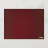 RODE KERSTBOOM BALLEN confetti Briefkaart (Achterkant)