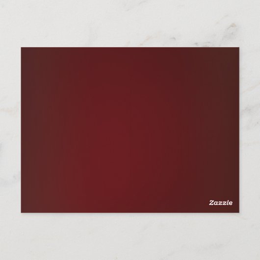 RODE KERSTBOOM BALLEN confetti Briefkaart (Achterkant)