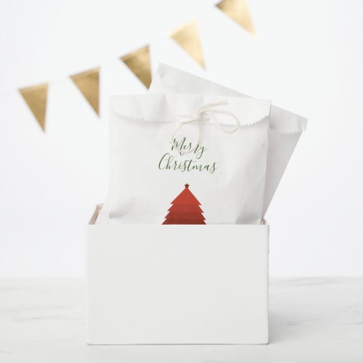 Rode kerstboom bedankzakje (Feest)