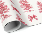 rode kerstboom cadeaupapier (Rol Hoek)