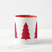 Rode Kerstboom Eenvoudig Minimaal Mok (Midden)