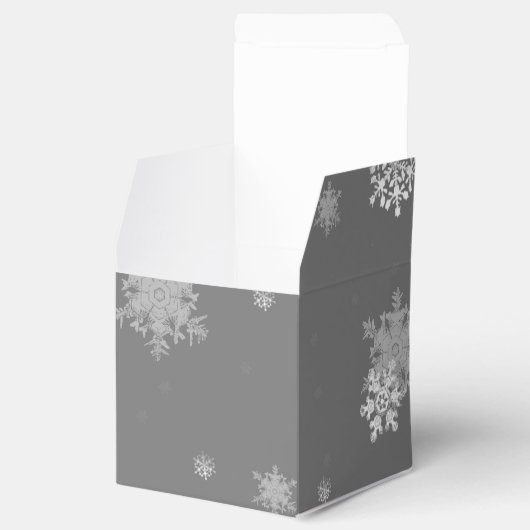 Rode kerstboom en Snowflakes voor forendoosjes Bedankdoosjes (Geopend)