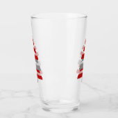 Rode kerstboom glas (Links)