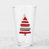 Rode kerstboom glas (Voorkant)