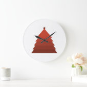 Rode kerstboom - Grote klok (Huis)