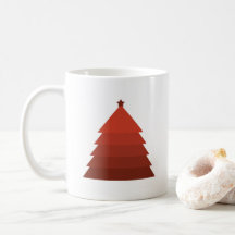 Rode Kerstboom Koffie Mok