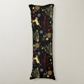 Rode Kerstboom Lichaamskussen (Voorkant Verticaal)