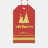 Rode kerstboom met kerst cadeaulabel (Voorkant)