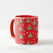 Rode Kerstboom Mok (Voorkant links)
