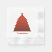 Rode kerstboom Napkin Servet (Voorkant)